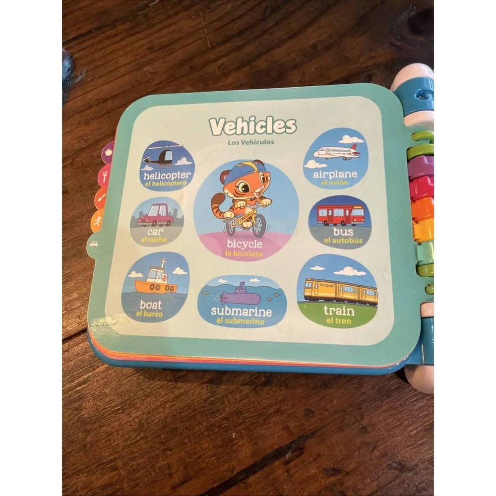 LeapFrog 100 Words & 100 Animals Interactive Learning Books Tested Lot 2